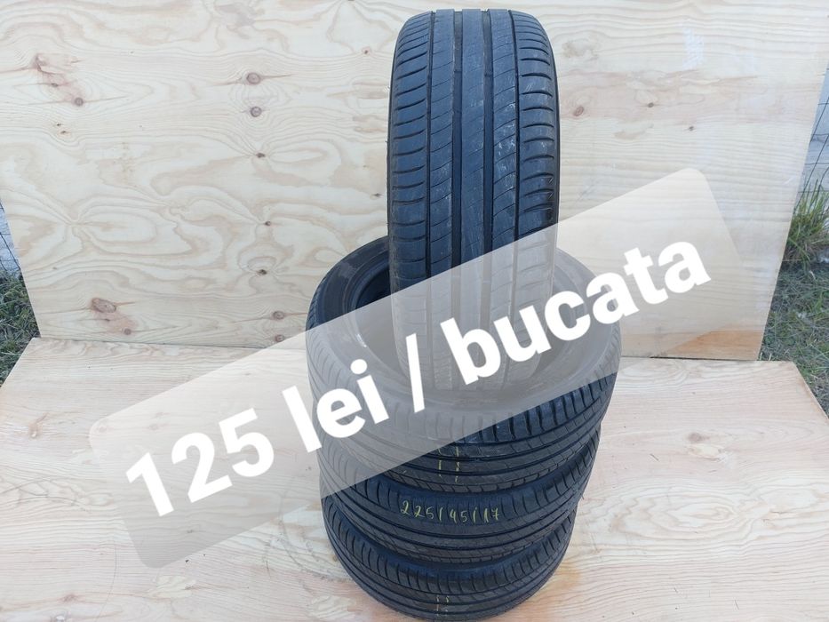 125 lei bucata! Set anvelope de vara 225 45 r17 Michelin Primacy 3