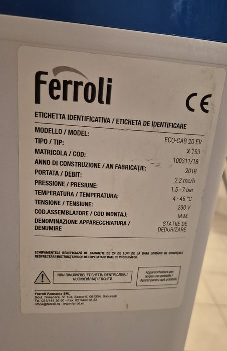 Statie dedurizare Ferolli