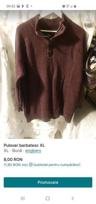 Pulover gros barbati XL