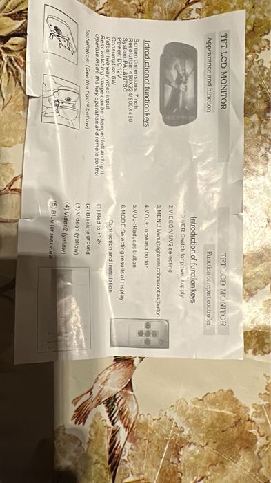 Camera auto marsarier cu oglinda NOUA