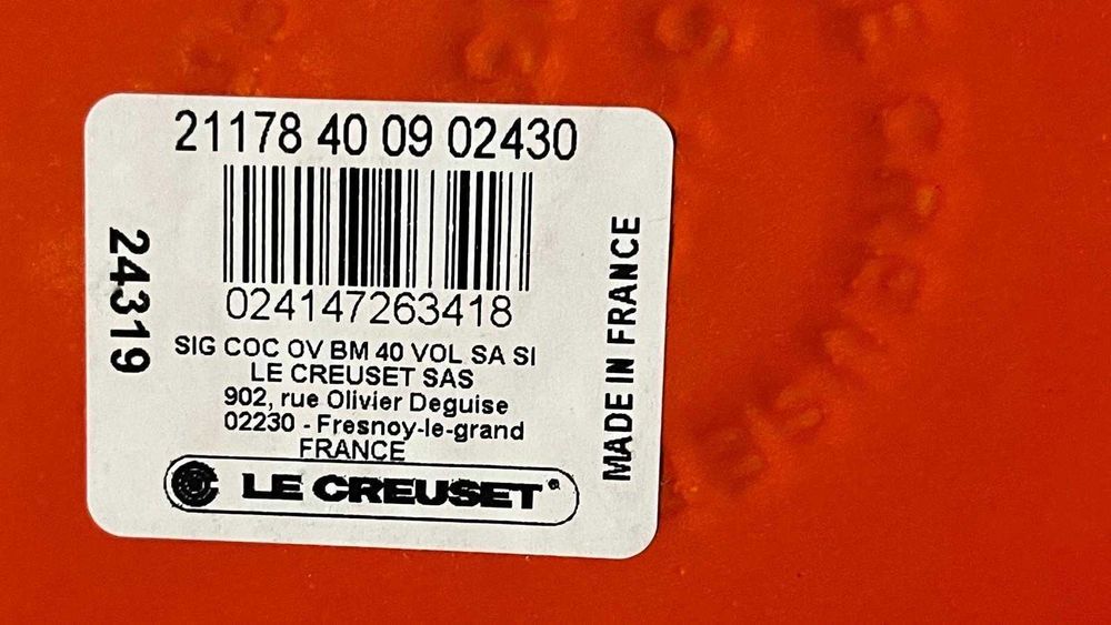 Vas pentru Gatit Le Creuset Evolution Cocotte Oval din Fonta 40 Cm Orange