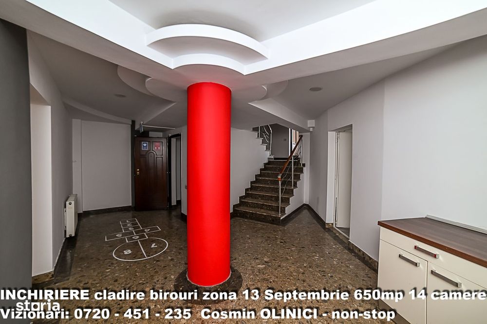 Spatii birouri de inchiriat zona 13 Septembrie I S+P+3 I 650 util
