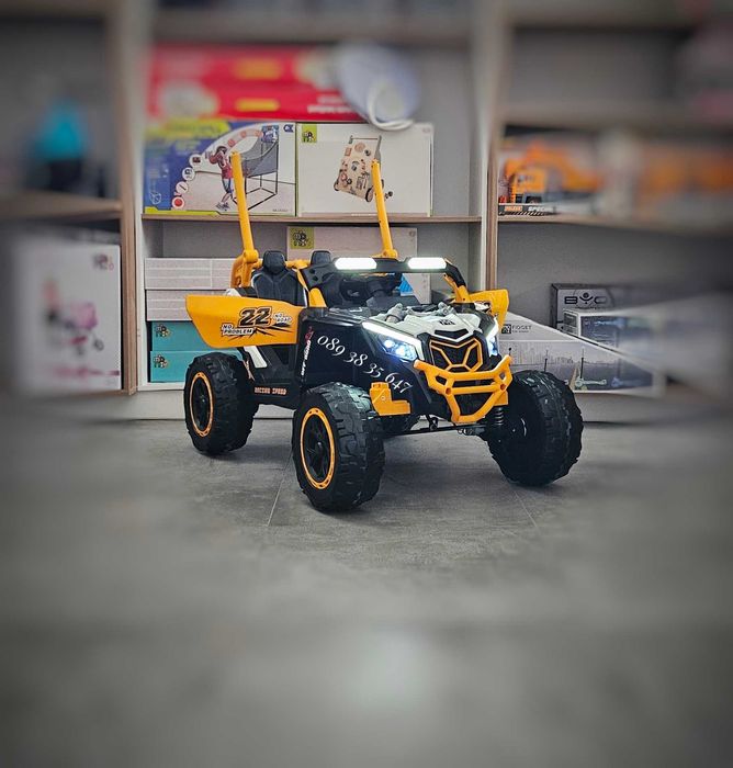 ТОП ЦЕНА!НОВО!Акумулаторен джип 4x4 Kansas WHITE с 24Vбатерия,EVA гуми