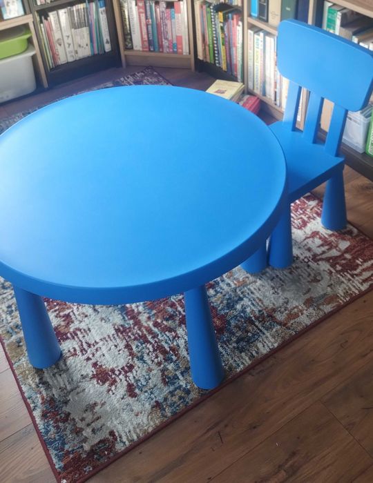 IKEA Masa și scaun MAMMUT pentru copii