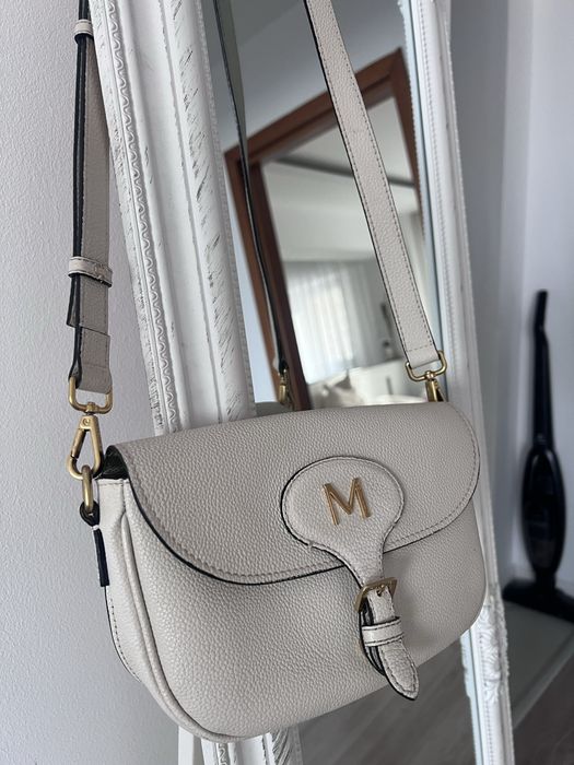 Geanta Musette din piele naturala