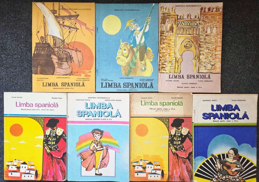 LIMBA SPANIOLA Manual clasa a II-a - clasa a VIII-a - Bucurenciu, Poloni (7 vol - complet)