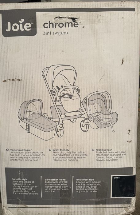 Carucior Joie Chrome trio