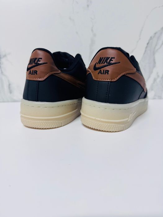 Nike AF1 negru cu maro