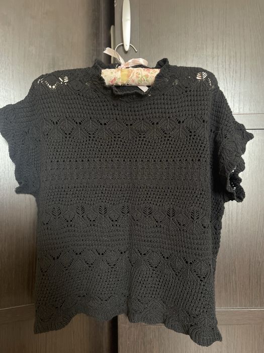 Вязаная кофта на лето