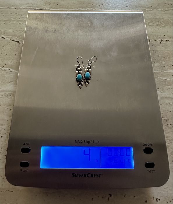 Cercei argint 925 Turcuoaz original
