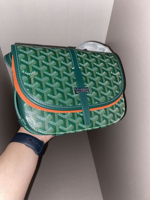 100% PIELE Goyard belvedere PM Grey/Blue/Green