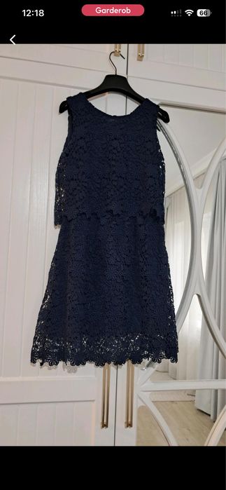 Синее платье zara