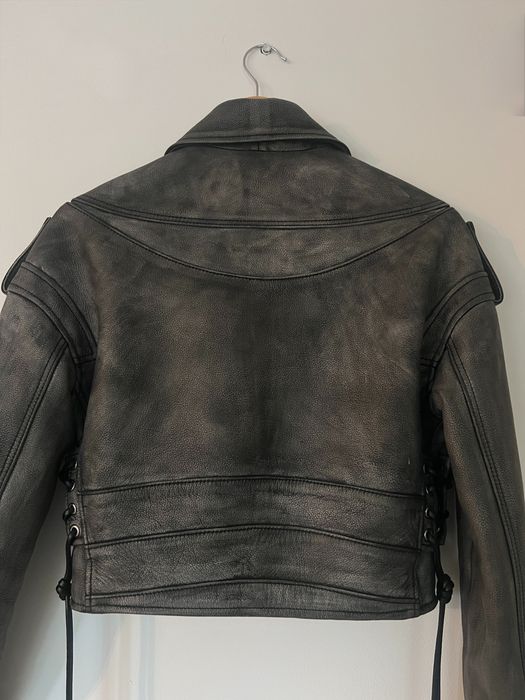 Geaca biker din piele