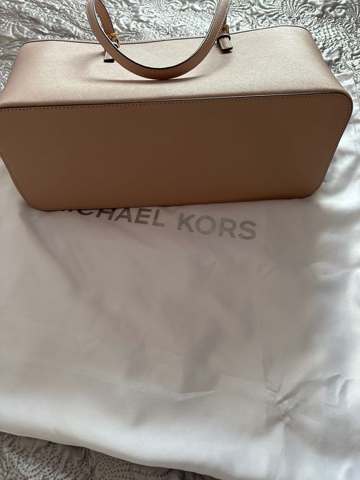 Michael Kors geanta Jet Set Medie din piele Saffiano