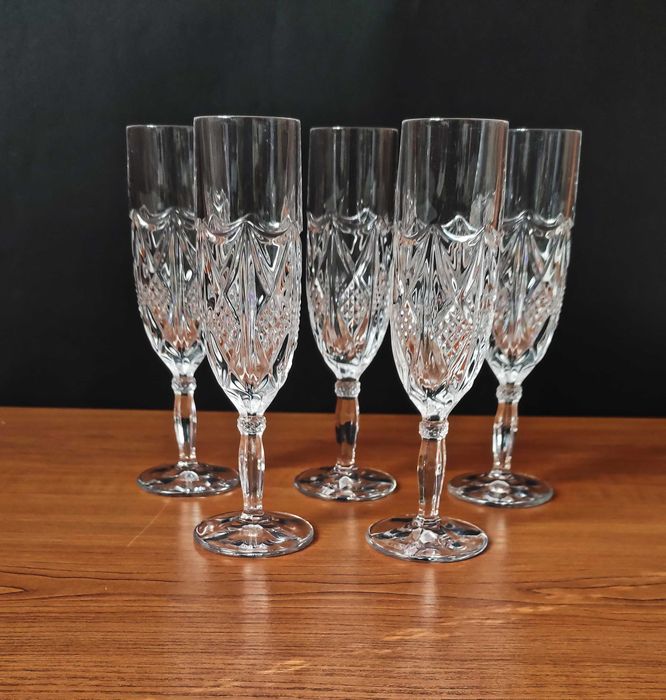 *Nachtmann* Германия сервиз от 6 бр.първокласни кристални чаши