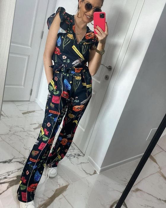 Дамски сет / комплект - панталон и блузка