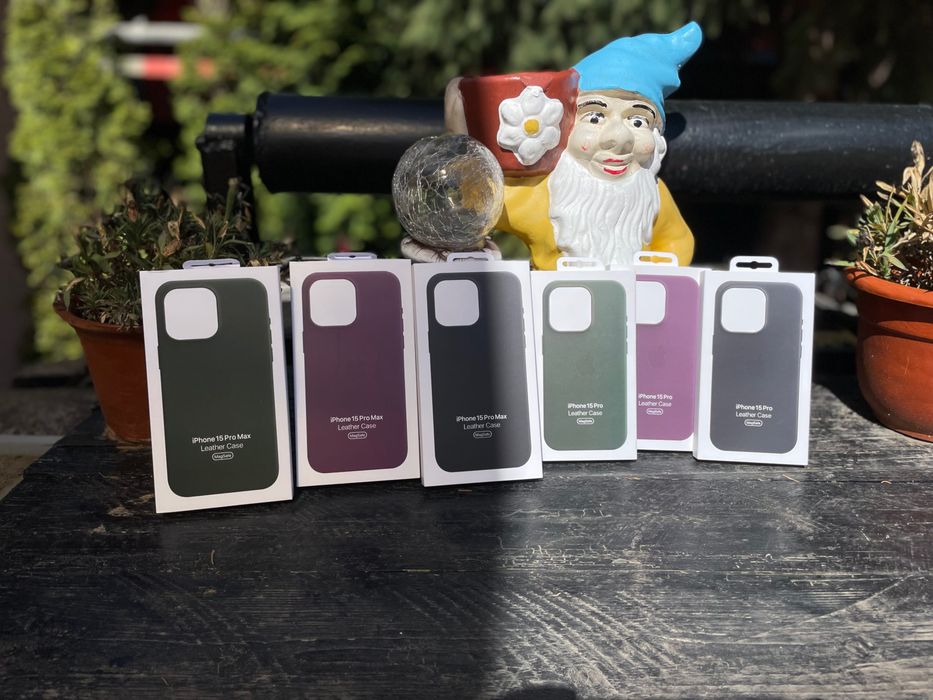 Husa de piele cu MagSafe apple iPhone 15, 15 Pro, 15 Pro Max, 15 Plus