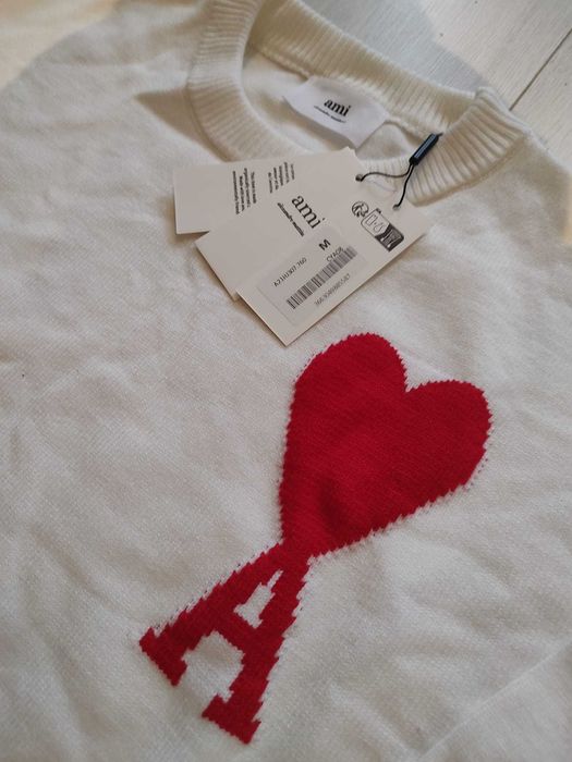 Bluza Ami Paris Alba (M) Noua cu eticheta | Livrare cu verificare