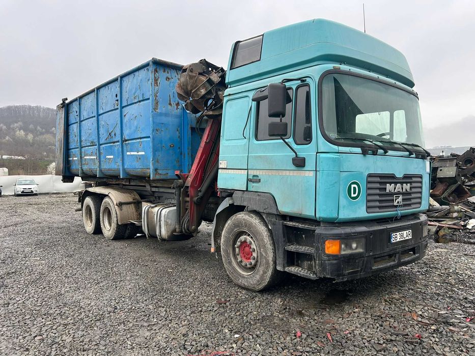 Man Silent  -an 2000 cu abrollkipper si graifer