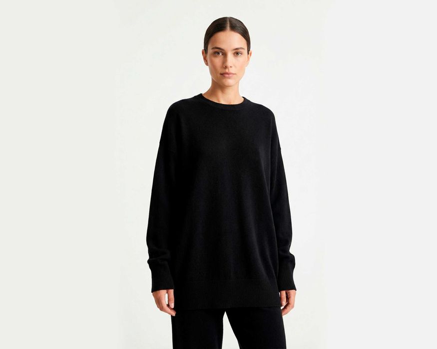 H&M 90% Кашмирен дамски пуловер Oversezed размер S