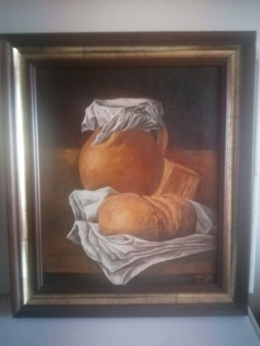 Маслена картина на платно, закупена от Испания.