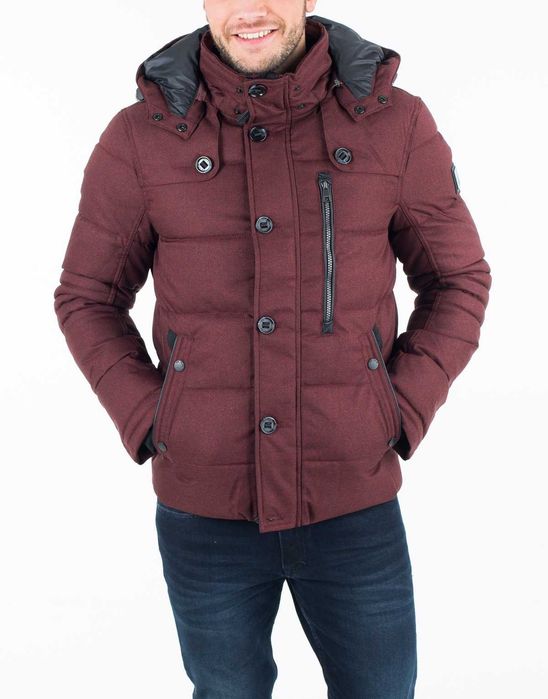 Мужская зимняя куртка до -20°C Tom Tailor Sorona Aura, бордо [M-3XL]