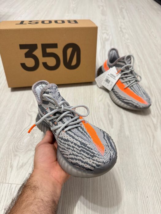 Adidasi Yeezy 350 Boost CARBON BELUGA|Model Unisex|Adidasi Baieti Fete