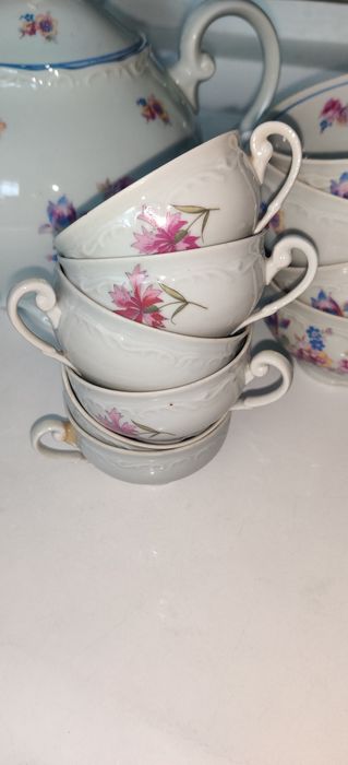 Set ceai și cafea porțelan, ambele noi!