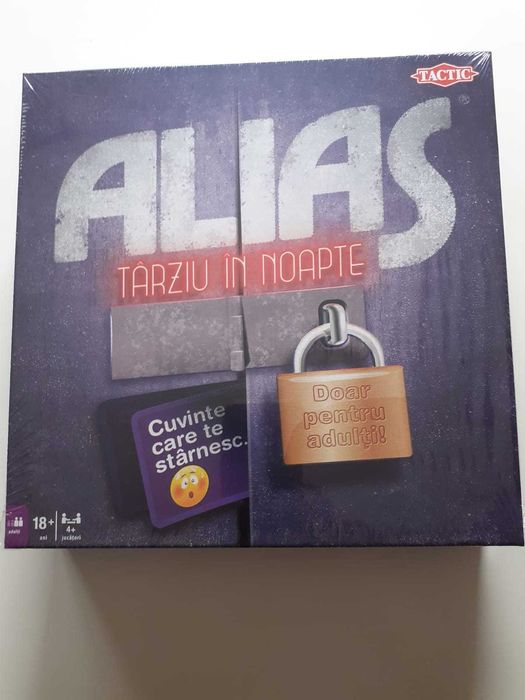 Alias Tarziu in noapte, joc de societate adulti, nou, tipla