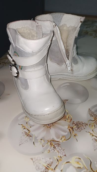 Зимний кожаные  сапоги