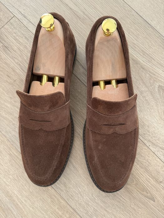 Лоферы замшевые 42 размер