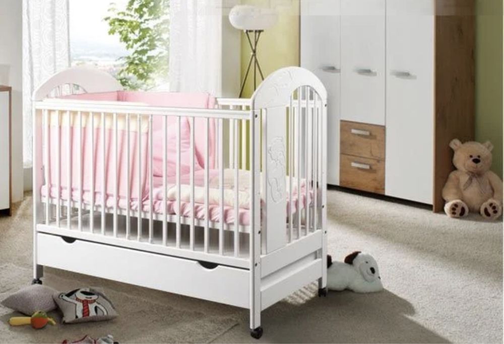 Детско легло тип кошарка на три нива 60х120 + матрак Isleep