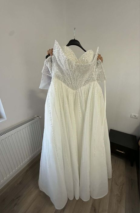 Rochie de mireasă tip Prințesă – Nouă, nepurtată