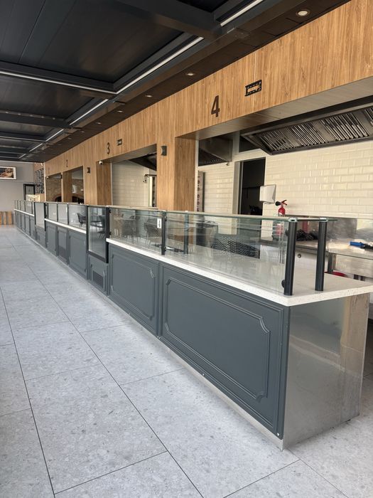 Vitrina linie cald si rece 14 metri lungime