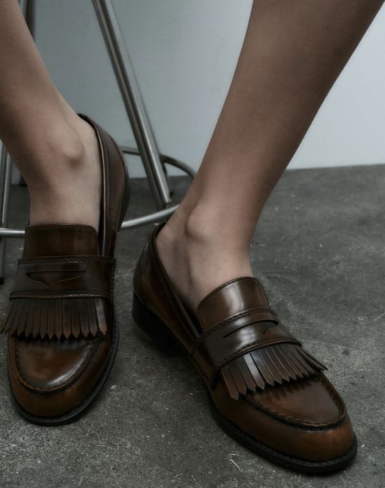 Лоферы зара новые