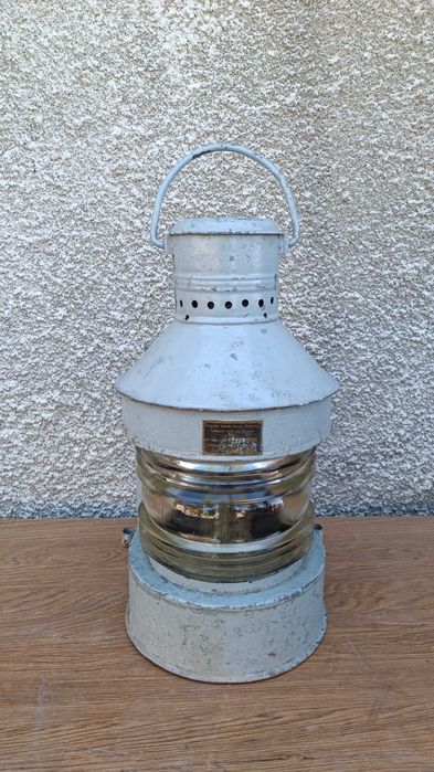 Голям стар нафтов корабен фенер - Made in Poland- 1960 година