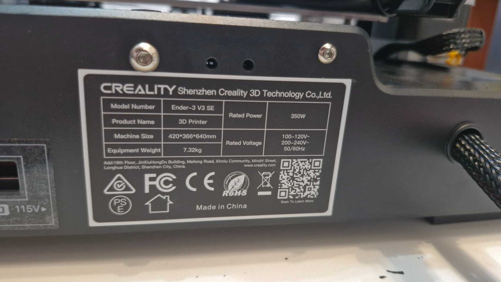 3D‑принтер Creality Ender 3 V3 SE (с установленным CR‑Touch)