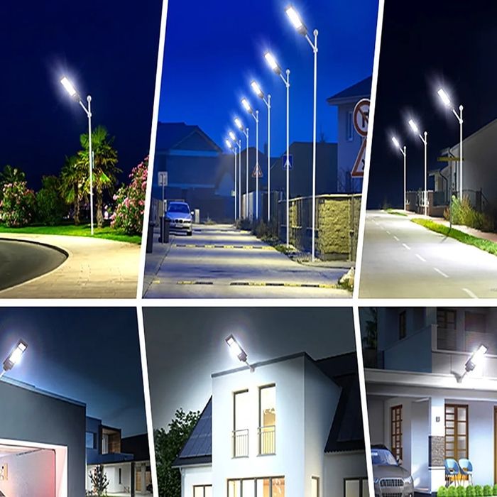 Lampa solara stradala cu 23 Led-uri, Senzor de miscare, telecomanda