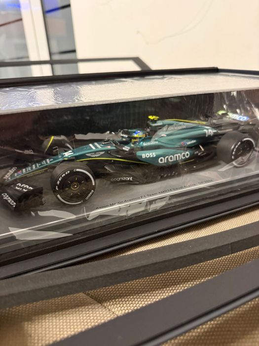 Macheta spark 1:18 aston martin aramco f1 team amr24 saudi arabian gp 2024 fernando alonso Noua