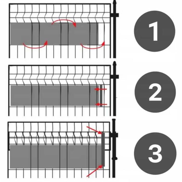 Антрацитна оградна лента 19 см x 35 м – UV устойчива и лесна за монтаж