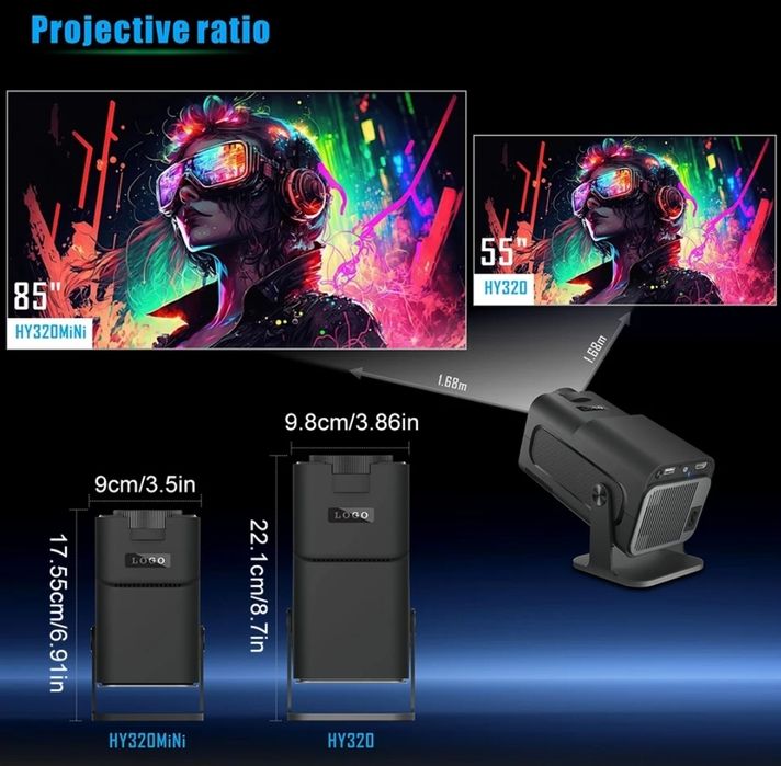 ‼️Смарт Проектор HY320 android.Супер качества+Доставка.мр