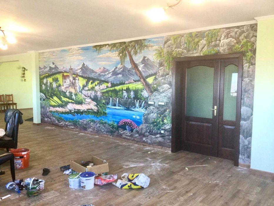 Pictura pe perete in 3d,nivel profesionist