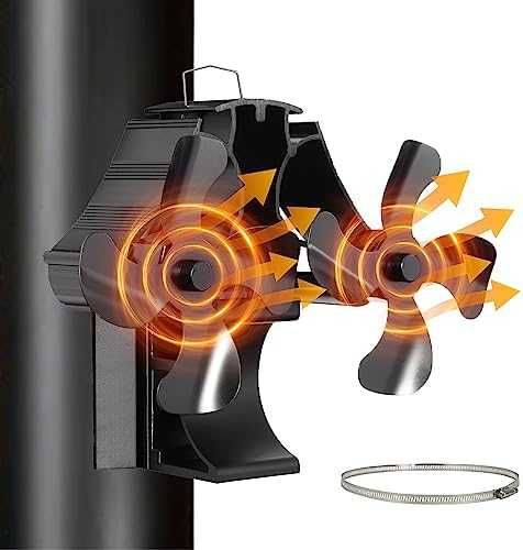 HAWCAFU магнитен вентилатор за камина 3в1