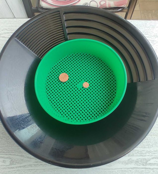 леген металдетектор сито за промиване / добиване на самородно злато