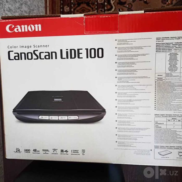 Планшетный сканер Canon CanoScan LiDE 100 (б/у, в родной коробке)