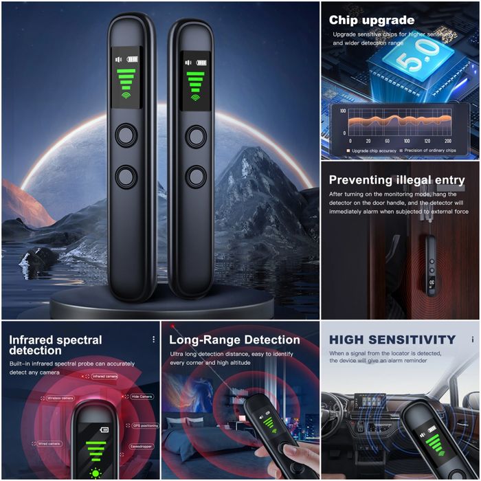 Универсал сигнал детектори ва электромагнит майдон аниқлагич