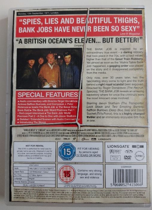 DVD-та - 'Банковият обир' и 'Ритни камбаната с финес'