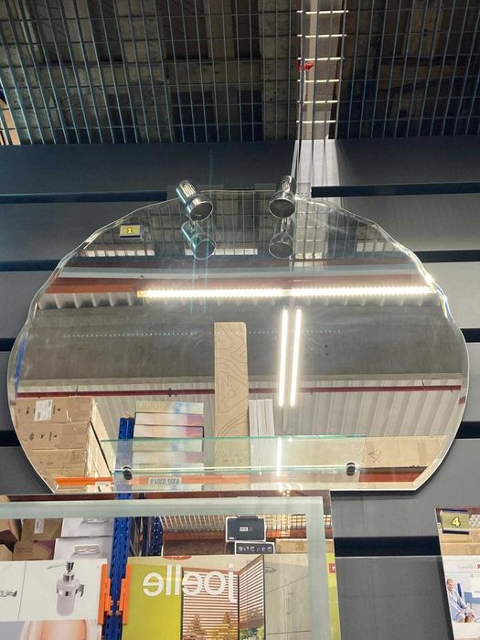 Oglinda baie cu etajera