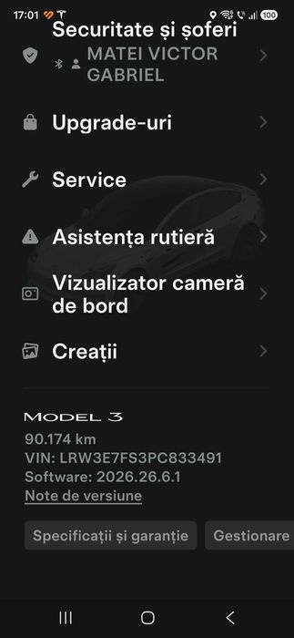 Vând Tesla model 3