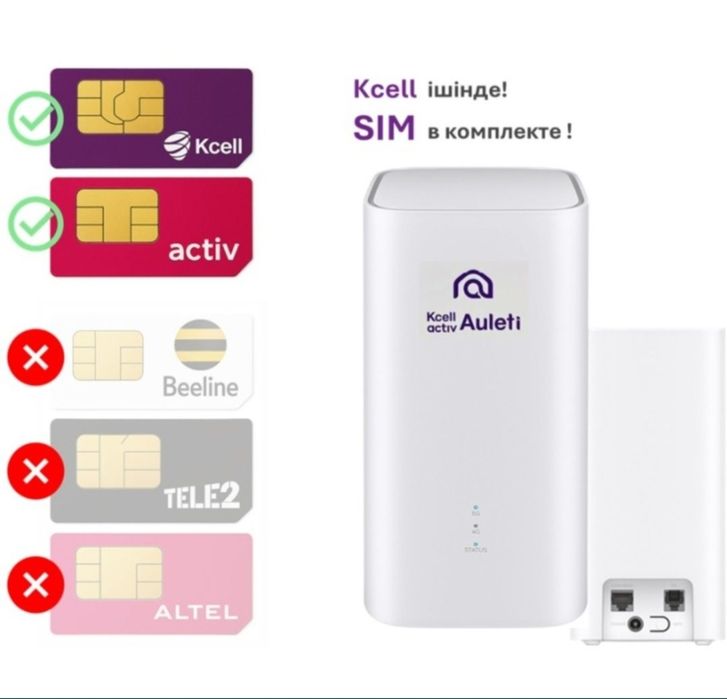 Роутер 4G/5G KCELL Новый